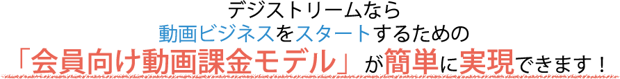 動画　課金　コンテンツ　配信　システム　ビジネス